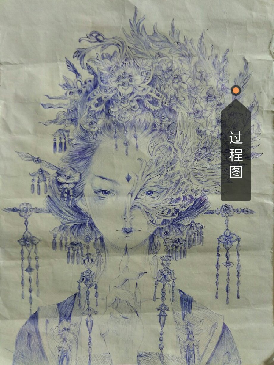 整理相册时发现以前半面妆过程图.( 0761ω61 )