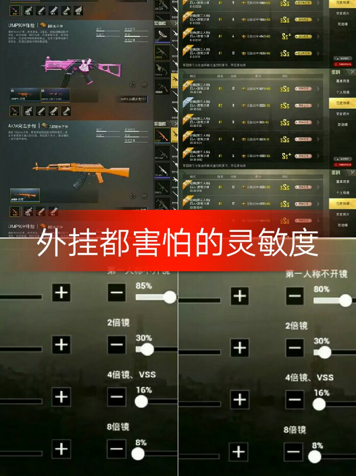这是最新调整的四指灵敏度,希望对你们有帮助. 其它指.  无后座!