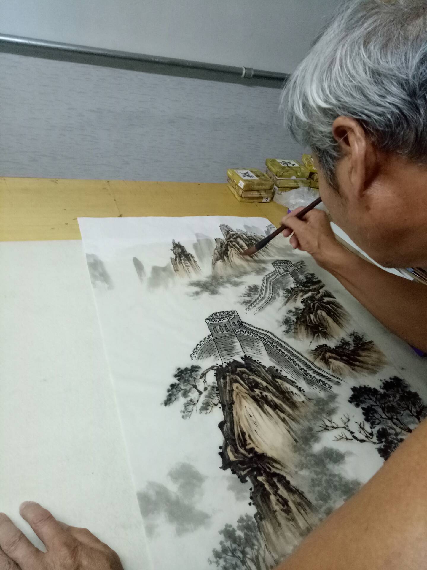 国画丹青老有所为的快手