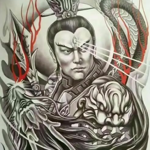 墨麒麟纹身