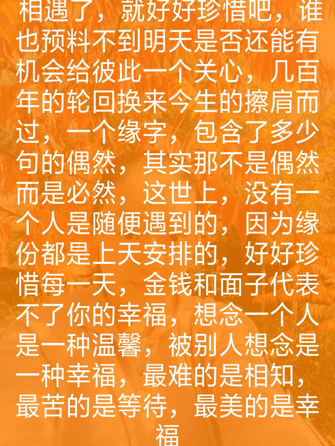 几百年的轮回换来今生的擦肩而过,一个缘字,包含了多少句的偶